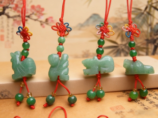 2025年蛇年大号东陵玉生肖挂饰DIY可定制三合六合钥匙扣手机挂件