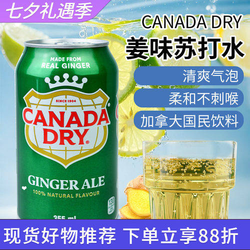 加拿大Canadadry姜汁味汽水饮料