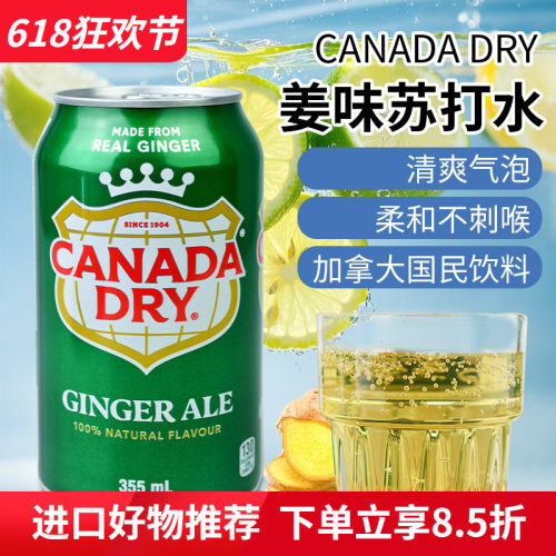 加拿大Canadadry姜汁味汽水饮料