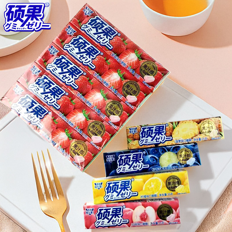 硕果口嚼糖混合水果味35克糖果