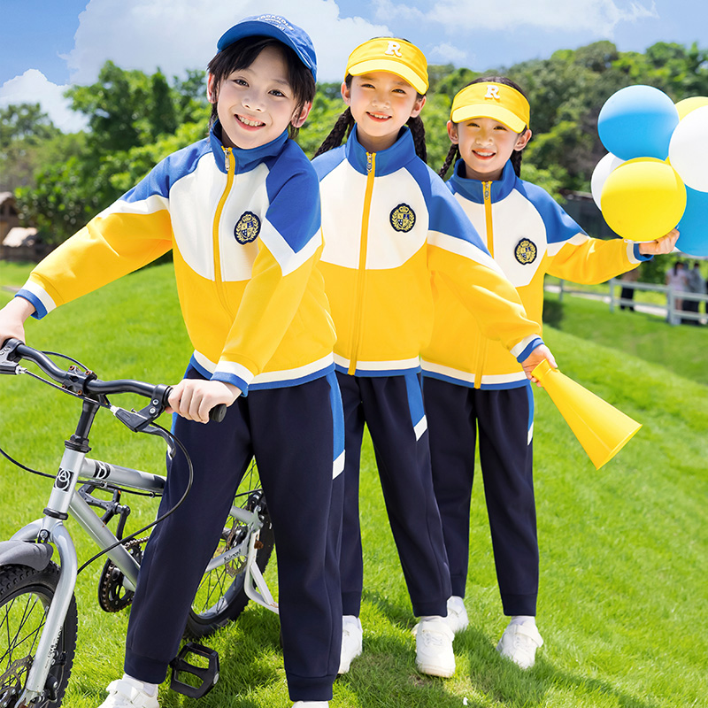 小学生校服春秋款三件套韩版教师儿童运动会班服套装幼儿园园服潮