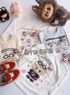 lbb四色长袖T恤   2026新款春季卡通印花四色可选长袖T恤