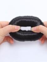 Children's bun hair hoop, girls' black hair bun magic tool, doughnut hair bun, little girls' simple wig and hair accessory thumbnail 7