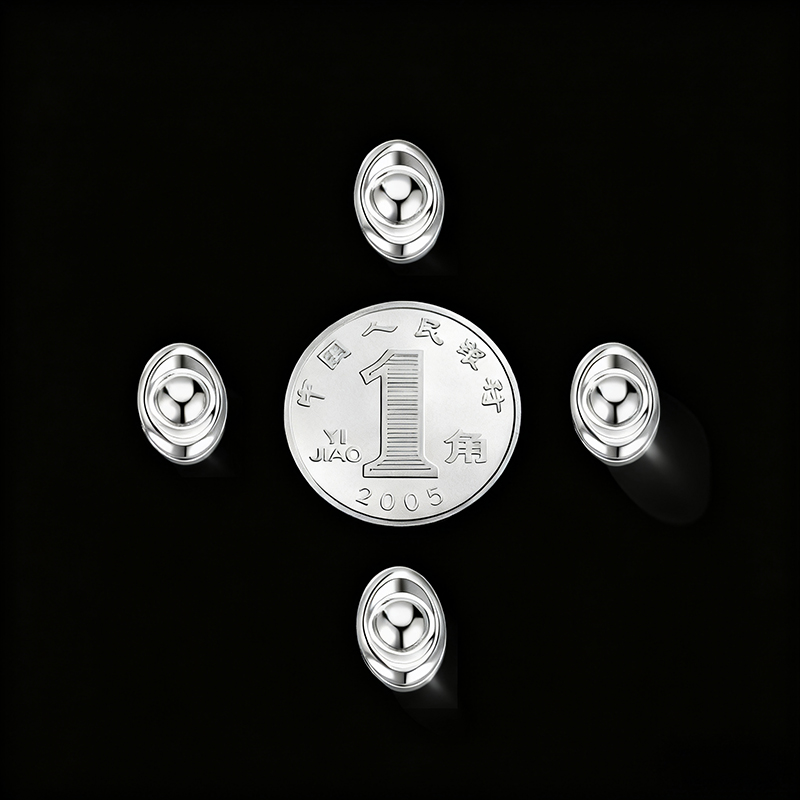 S999纯银实心迷你小元宝足银手链