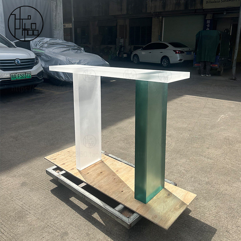 亚克力磨砂玄关桌轻奢靠墙窄长条案玄关台简约现代艺术入户正对门