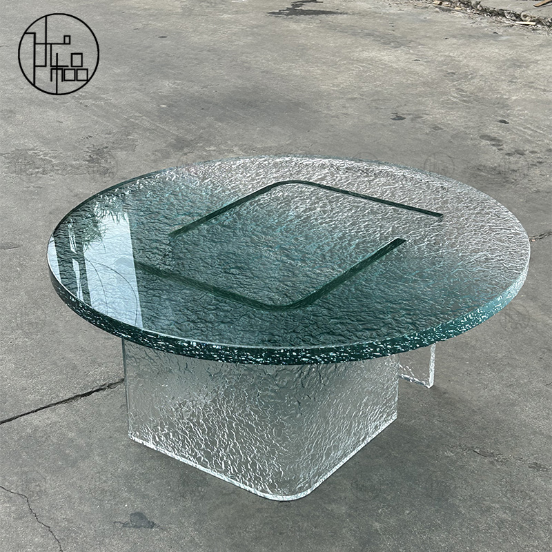 亚克力沙发边几现代客厅圆茶几