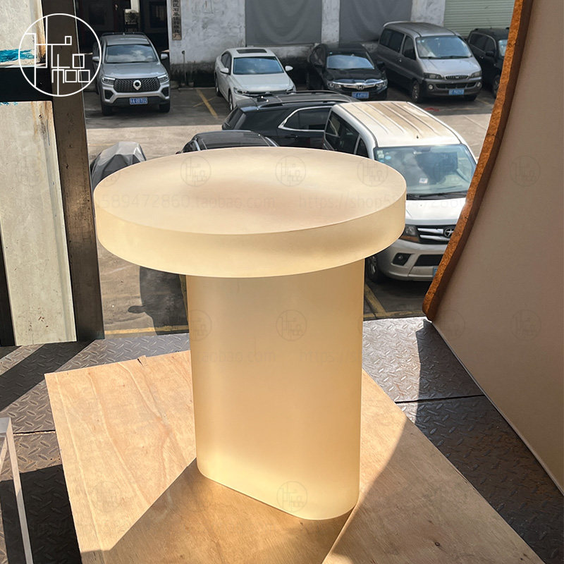 北欧创意圆形磨砂亚克力茶几现代样板房客厅沙发边几角几床头柜,住宅家具,茶几,淘宝优惠券,粉丝福利购,淘宝优惠卷