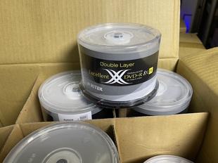 正品 空白光盘大容量光碟 8X光盘8.5G空白刻录盘铼德D9光盘50片桶装