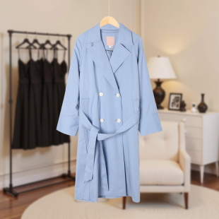 女式 百搭休闲简约潮流时尚 风衣外套时尚 大衣JJ1638