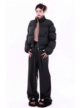 【MB】高腰直筒宽松休闲裤修身显瘦时尚百搭舒适气质简约MB449