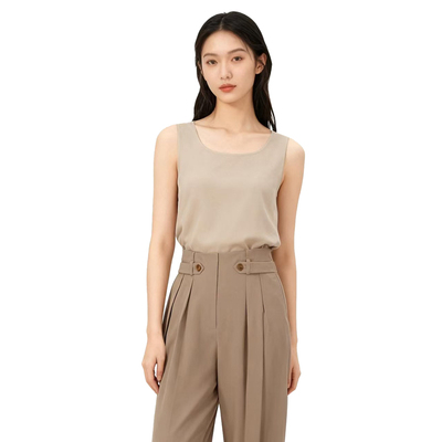 【恋】淑女裤子法式高腰气质优雅简约舒适修身百搭休闲裤YL918