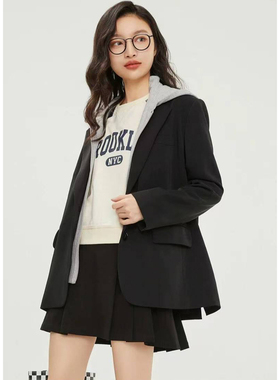 SP系列-显瘦百搭黑色假两件西装外套P58/P66/P381