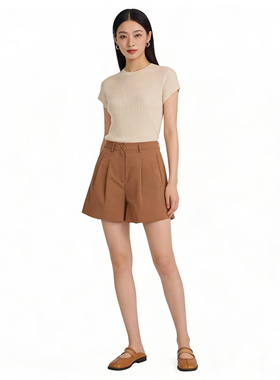 SP系列-简约高腰显瘦百搭短裤P607