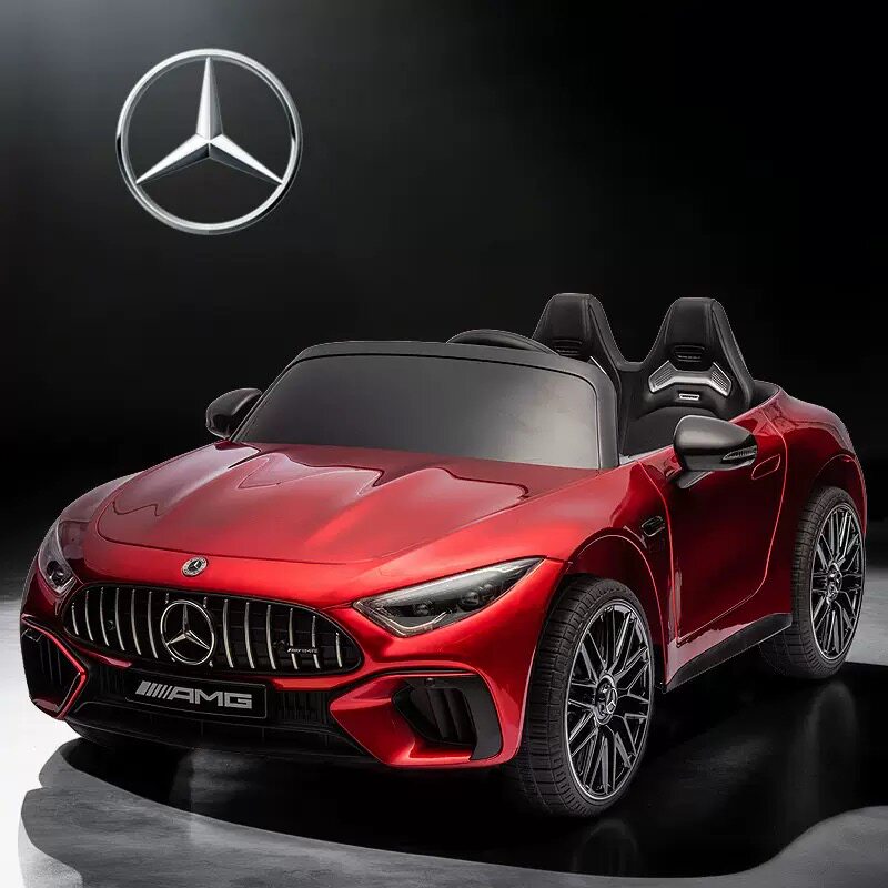 Новый детский электромобиль Mercedes-Benz AMG - четырехколесный игрушечный автомобиль с дистанционным управлением для мужчин и женщин, который может садиться на людей и детские спортивные автомобили Изображение 1