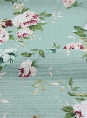 纯棉帆布布料棉布田园面料窗帘布桌布亚麻家居沙发拍照背景布全棉