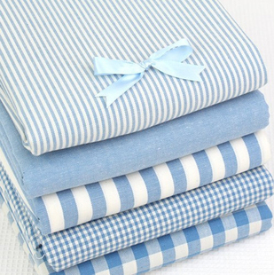 日韩风格 纯棉格子布料素色桌布抱枕窗帘野餐面料床帘沙发棉布 包邮