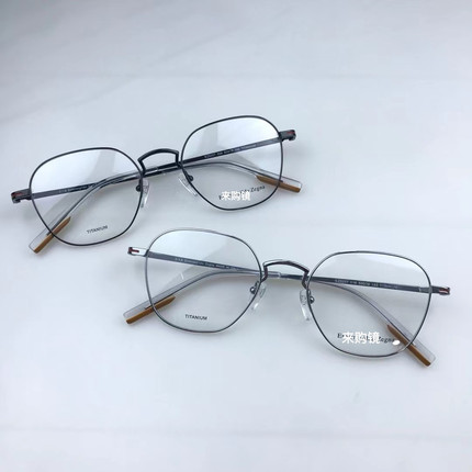 新款纯钛眼镜架EZ5207超轻方框时尚男女款纯钛近视眼镜架