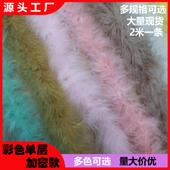 加密彩色羽毛条绒长条diy手工配饰节日拍照表演婚庆装 饰服装 辅料