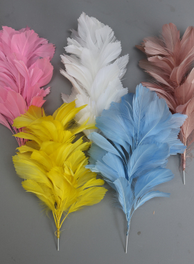 羽毛铁丝花帽子头饰胸花装饰品