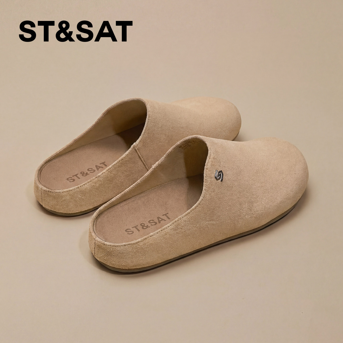 星期六勃肯半拖鞋女款春季新款舒适懒人外穿一脚蹬休闲包头拖