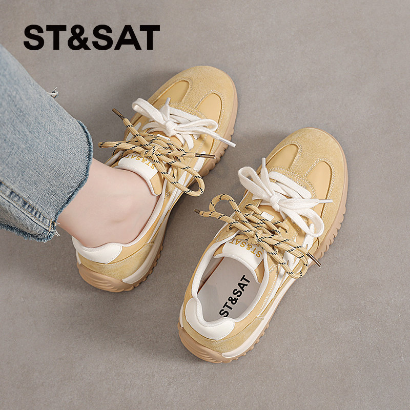 星期六芭蕾风德训鞋女2026春新款复古百搭休闲鞋软底运动阿甘鞋爆,女鞋,时尚休闲鞋,淘宝优惠券,粉丝福利购,淘宝优惠卷