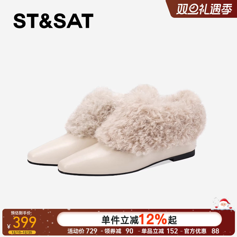 内增高方头2025冬季新款外穿短靴