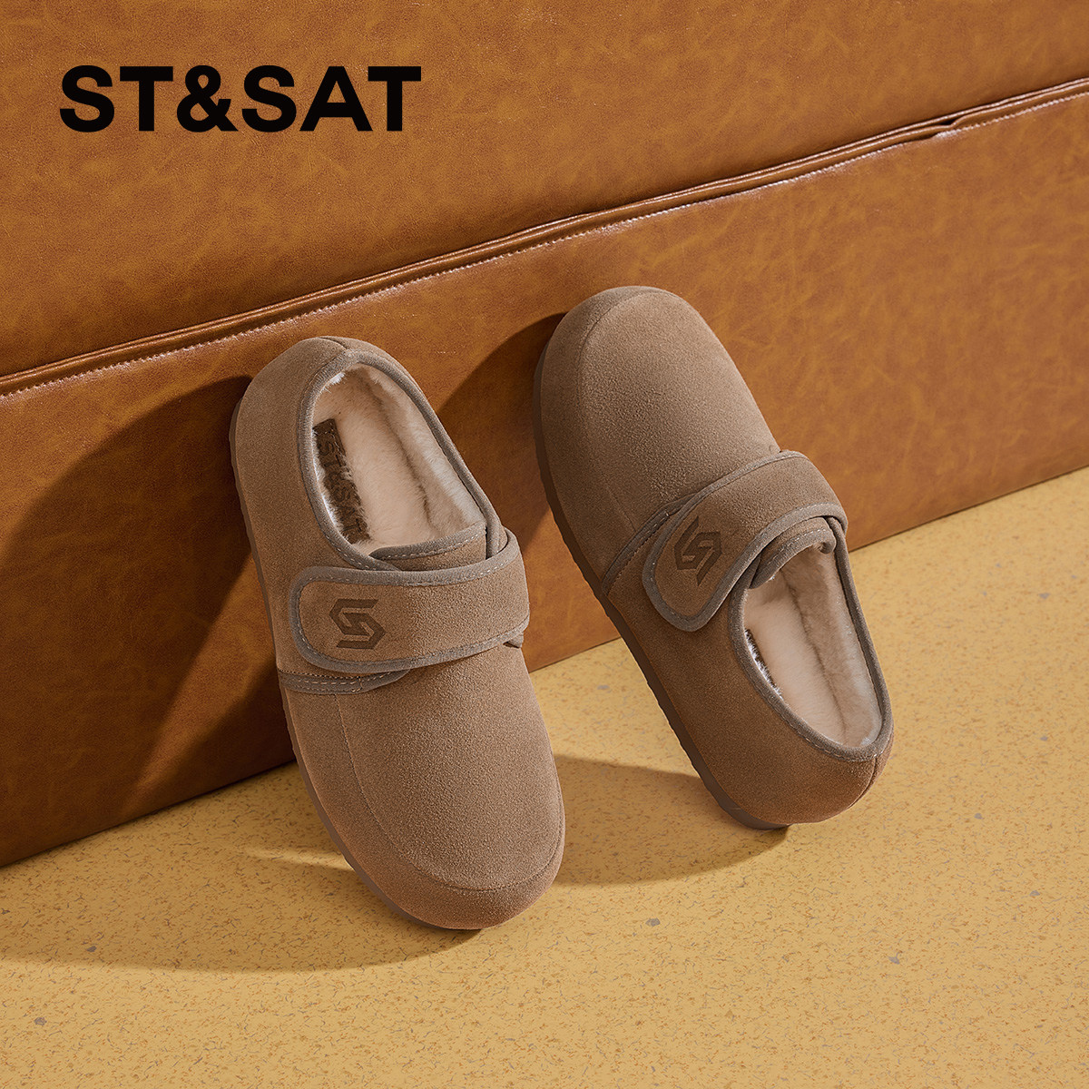 星期六女鞋冬季加绒保暖面包鞋2025新款勃肯鞋复古厚底休闲鞋棉鞋,女鞋,勃肯鞋/软木鞋,淘宝优惠券,粉丝福利购,淘宝优惠卷