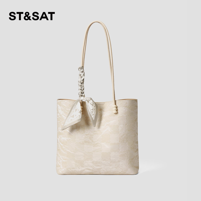 星期六托特包女2025新款夏季女包单肩包高级手提包包大容量妈妈包