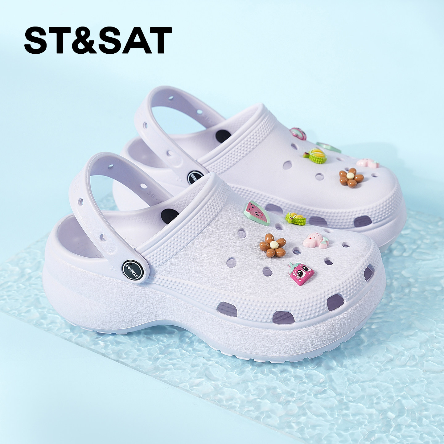 星期六爆款软底eva洞洞鞋女鞋夏图片