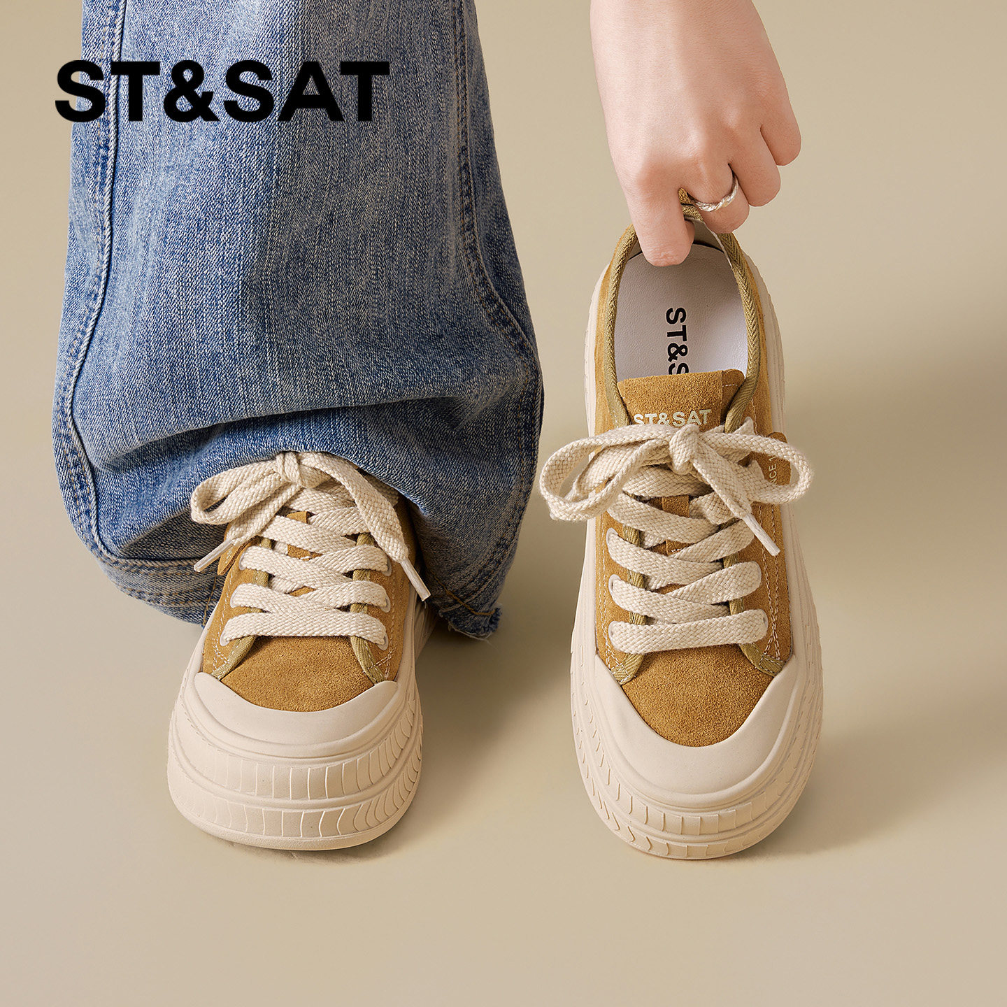 星期六经典帆布鞋女款新款春季厚底增高百搭轻便软底休闲板鞋