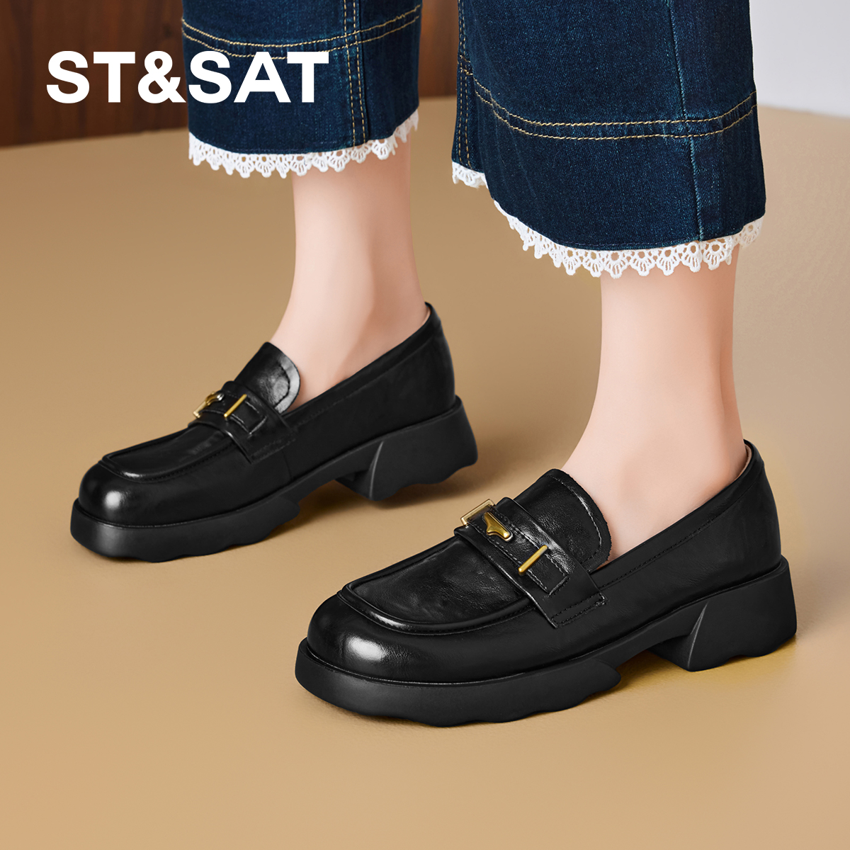 星期六一脚蹬单鞋女2025新款