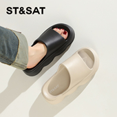 星期六时尚 软底轻便防滑百搭ins风凉拖 新款 外穿增高拖鞋 24年夏季