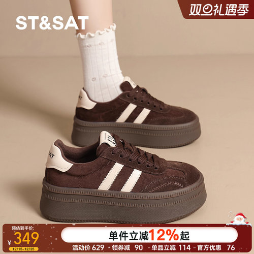 星期六鞋子女鞋百搭秋冬加绒保暖