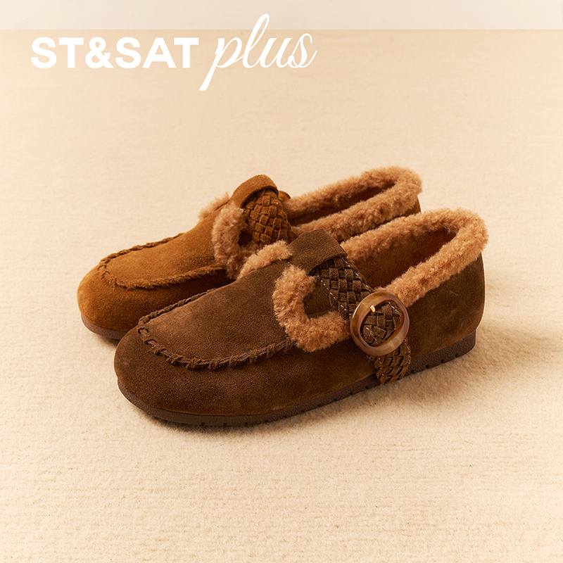 星期六勃肯单鞋女款2025冬新款复古百搭时尚舒适休闲鞋SSD4111548