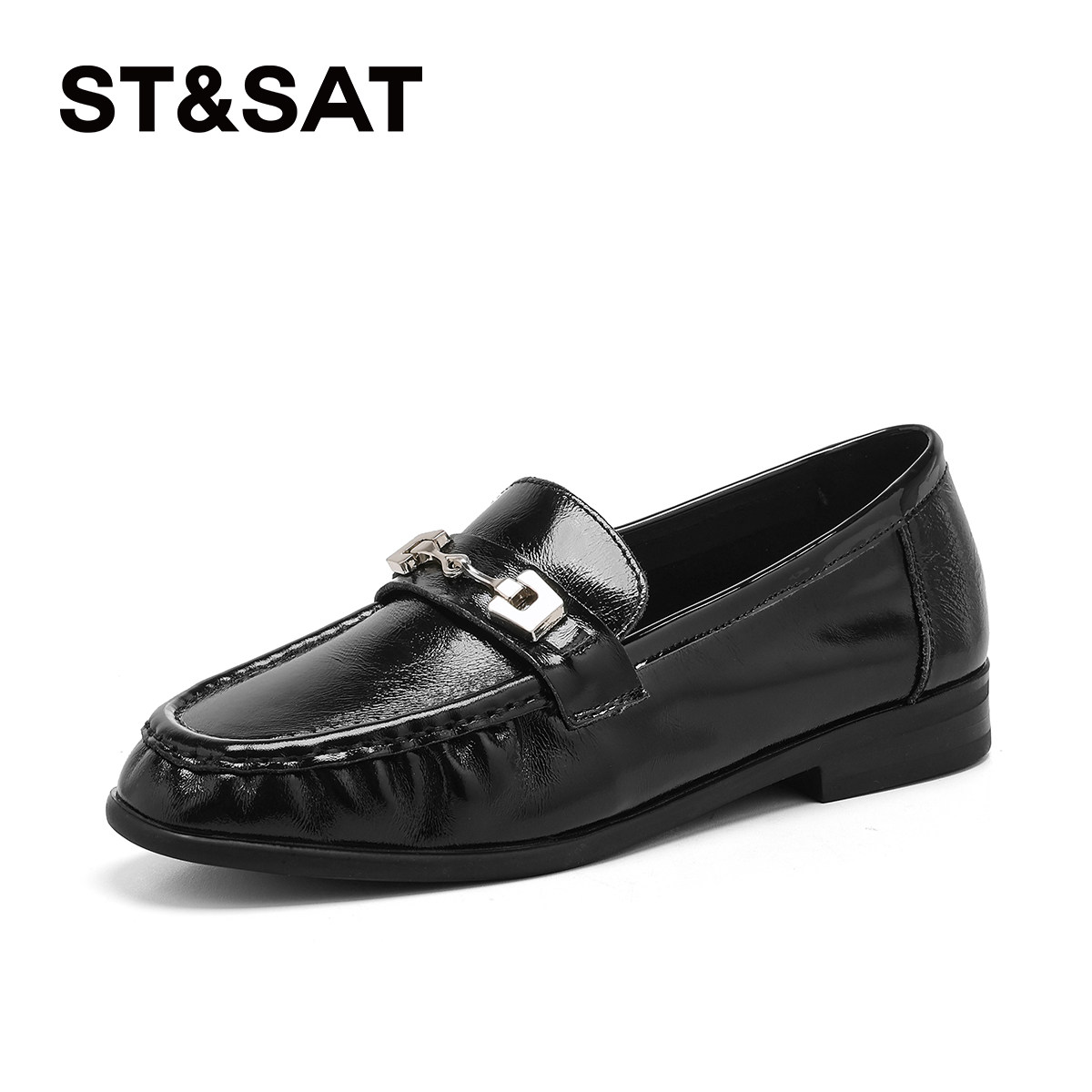 星期六厚底乐福鞋女款2026夏季新款透气一脚蹬单鞋老钱风豆豆鞋爆