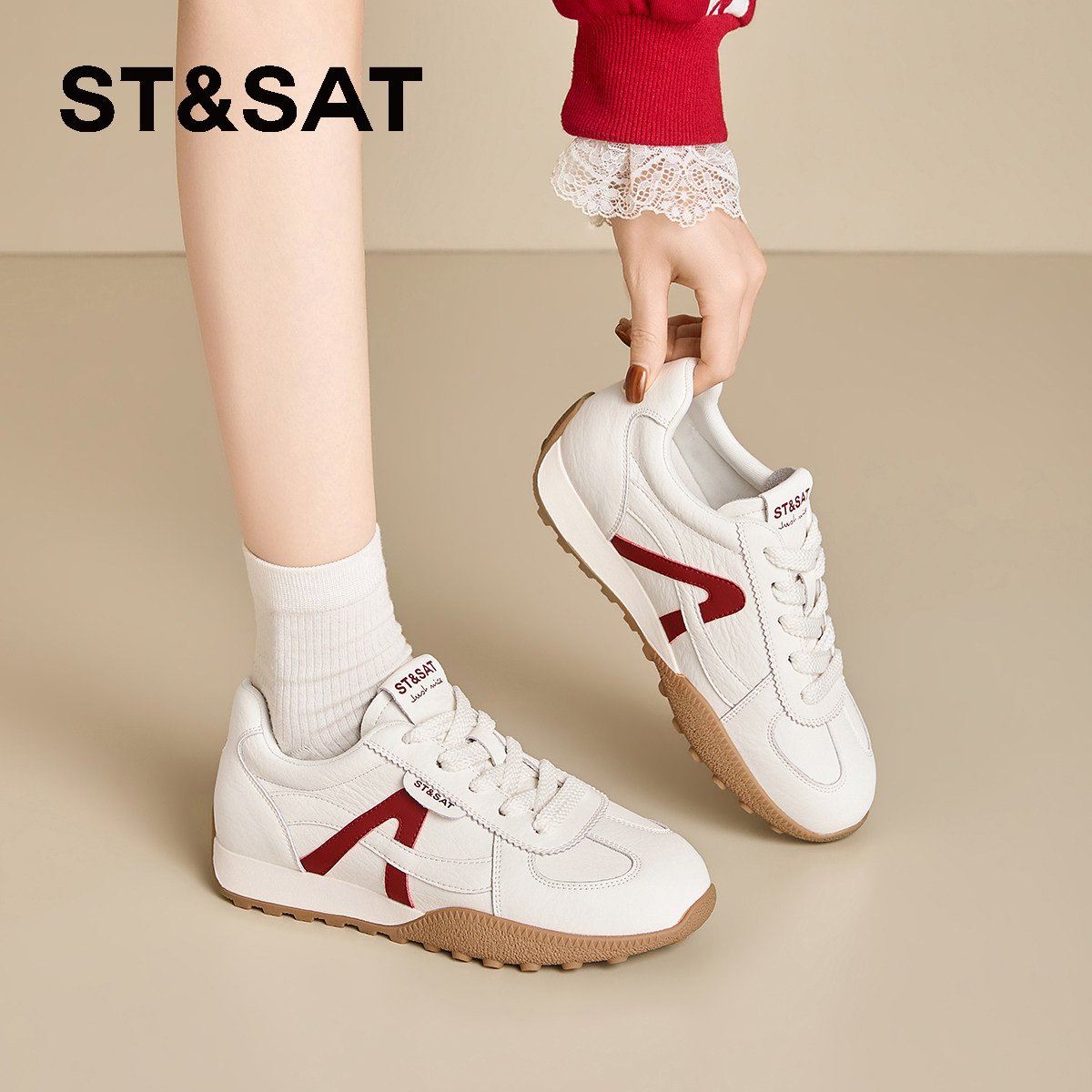 星期六厚底阿甘鞋子女鞋2026新款春秋夏季爆款增高德训运动休闲鞋