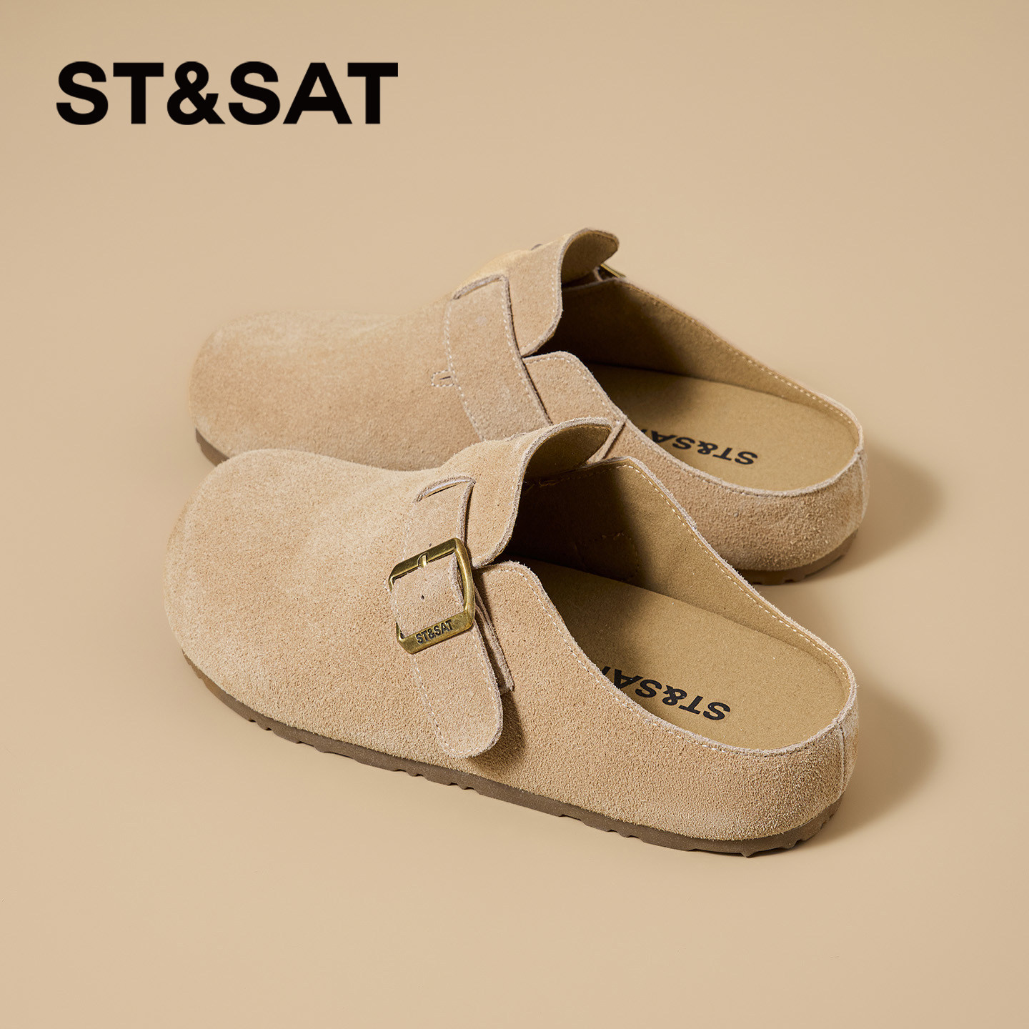 星期六勃肯鞋女2026年新款春夏厚底增高半拖博肯鞋子爆款外穿拖鞋