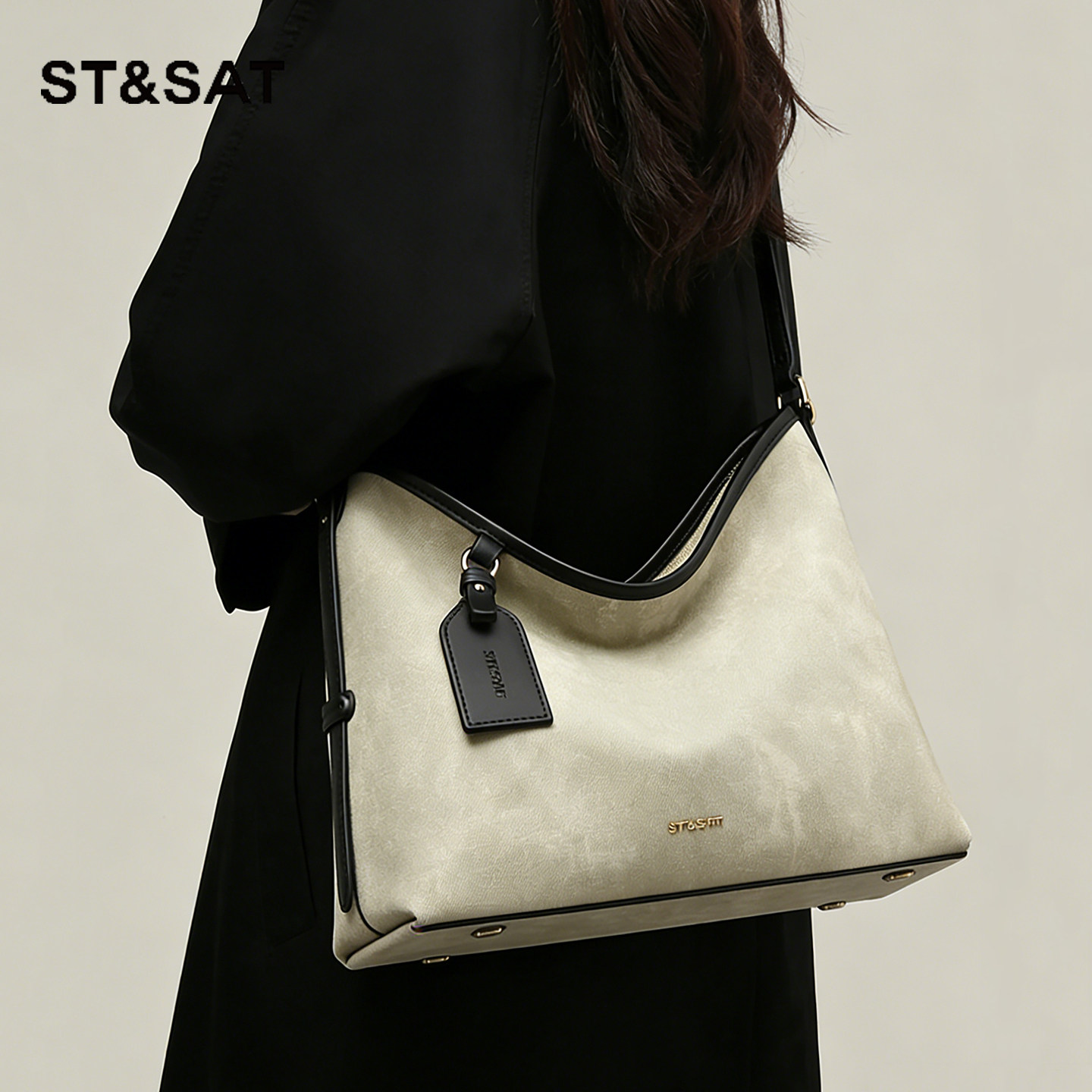 星期六包包女2026新款早春hobo托特包大容量高级感百搭小众斜挎包