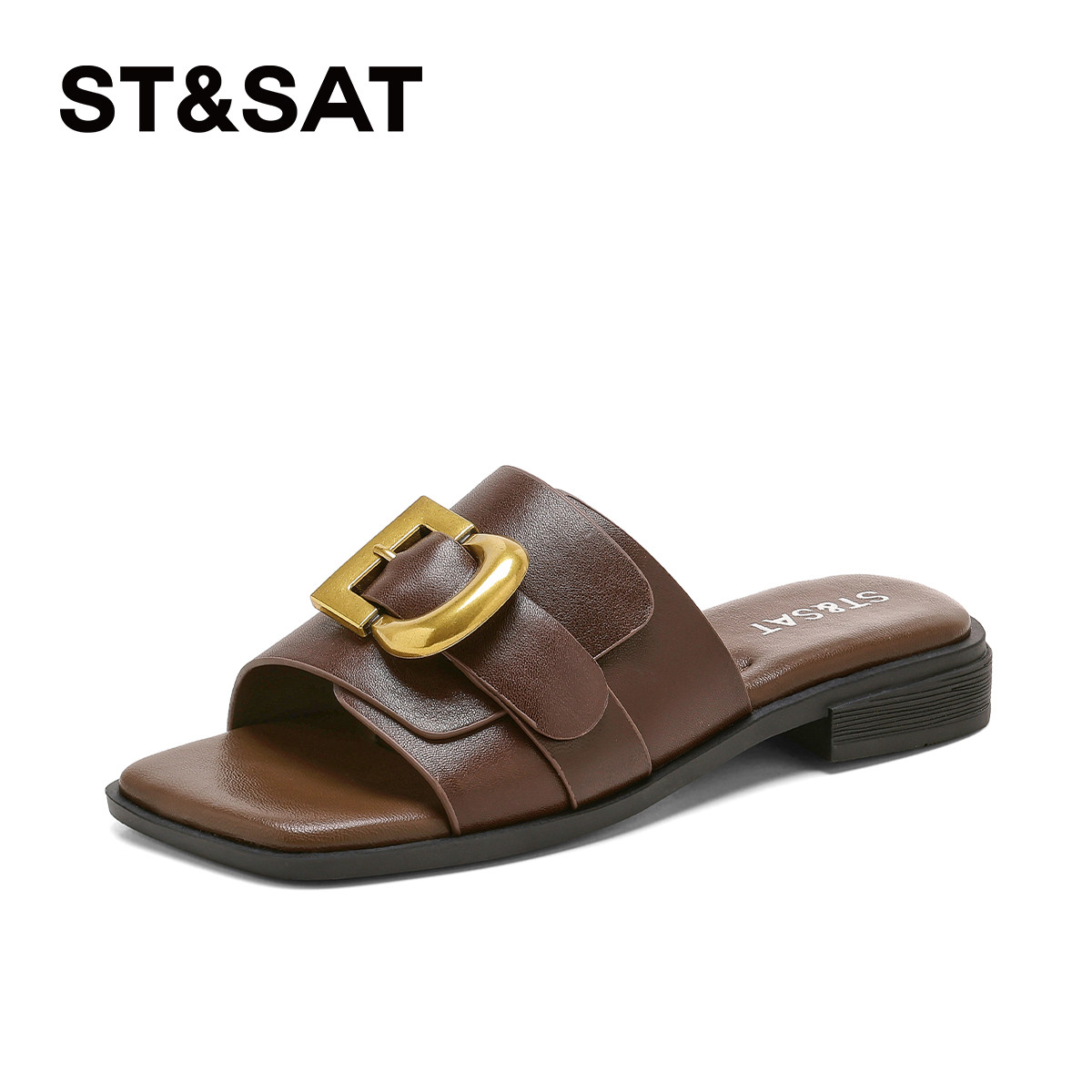 星期六低跟拖鞋女2026夏季新款休闲日常懒人一脚蹬时尚百搭凉鞋女,女鞋,一字拖,淘宝优惠券,粉丝福利购,淘宝优惠卷