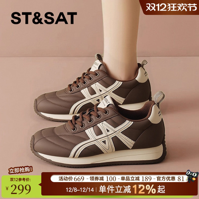 星期六复古厚底加绒德训鞋阿甘鞋