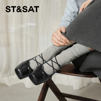 星期六玛丽珍女鞋春季芭蕾单鞋女