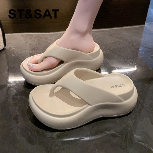 星期六爆款软底厚底人字拖女鞋