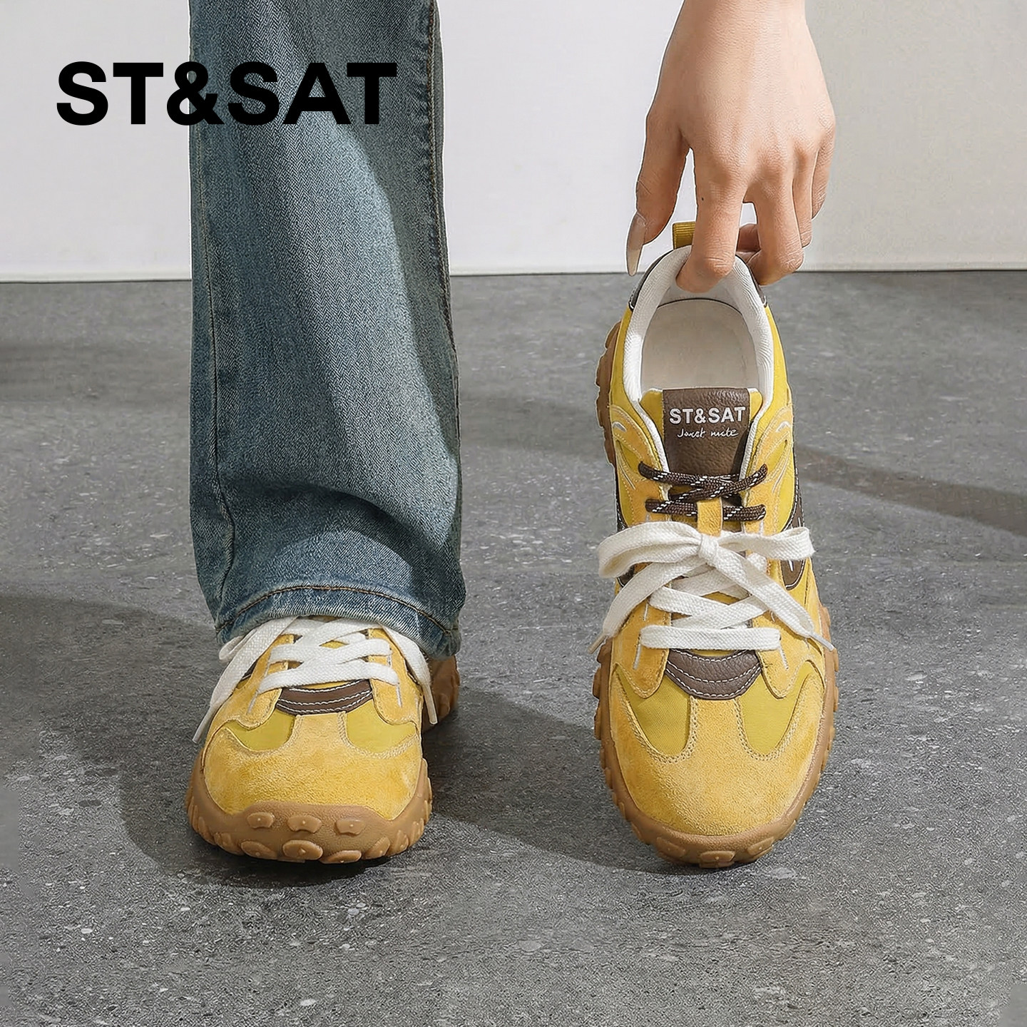 星期六厚底阿甘鞋女款2026夏季轻便休闲鞋百搭舒适增高时尚运动鞋