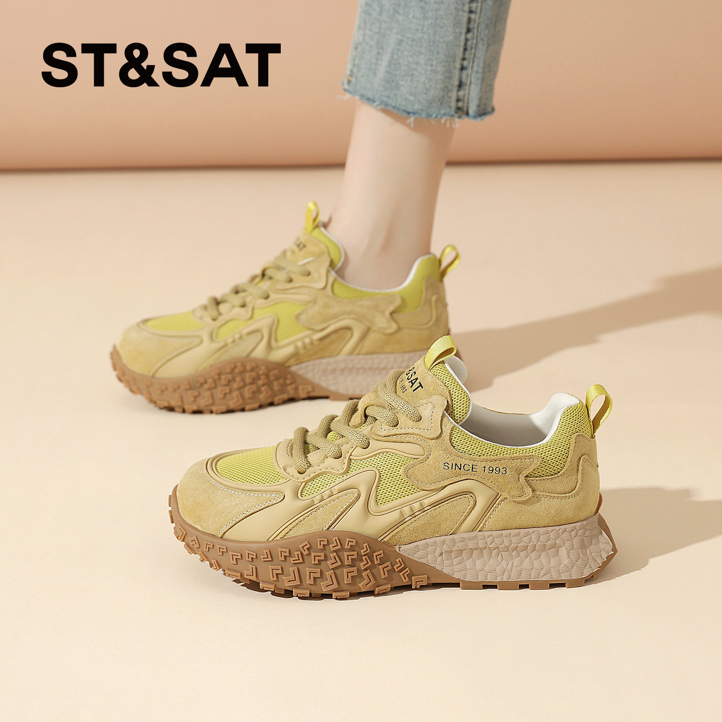 星期六厚底阿甘鞋女鞋新款春季爆款女士休闲德训鞋运动鞋老爹