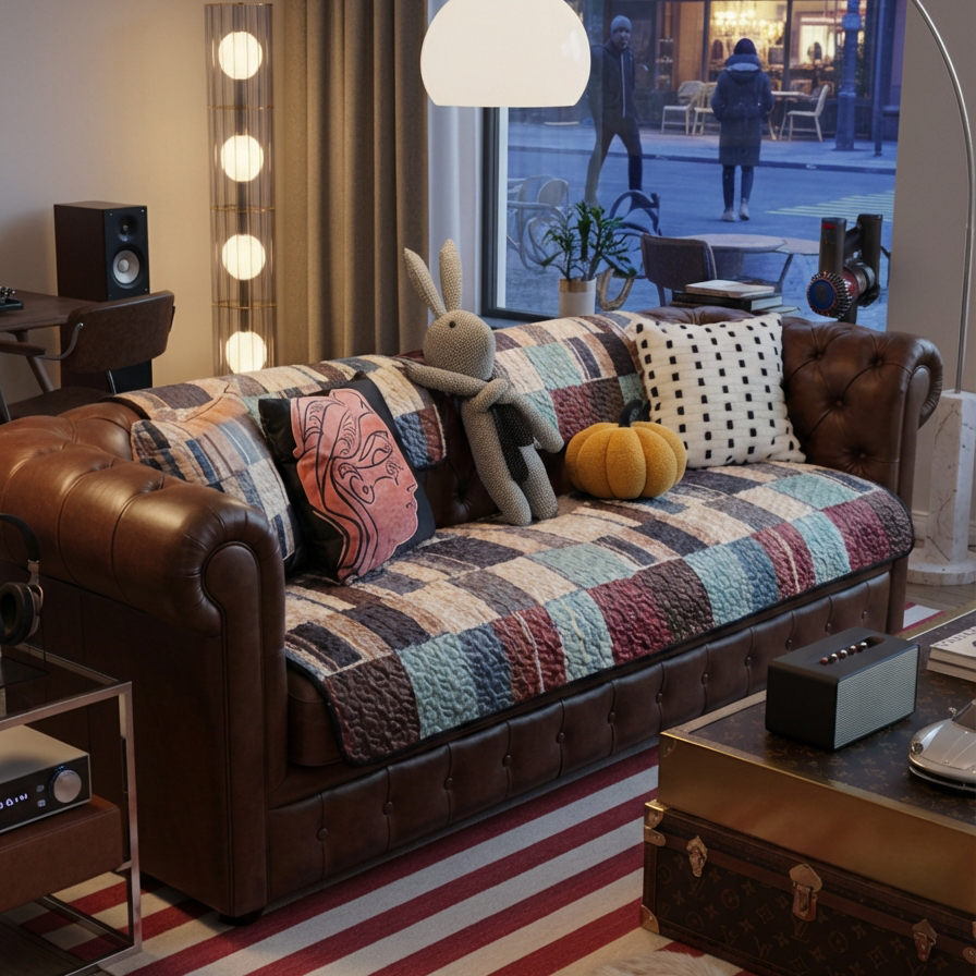 美式复古高档沙发垫中古风深色耐脏保暖坐垫客厅防滑沙发套罩盖巾,居家布艺,沙发垫,淘宝优惠券,粉丝福利购,淘宝优惠卷