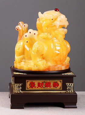 招财金蟾摆件工艺品 三足蟾蜍家居风水摆件 旺铺乔迁开业摆件