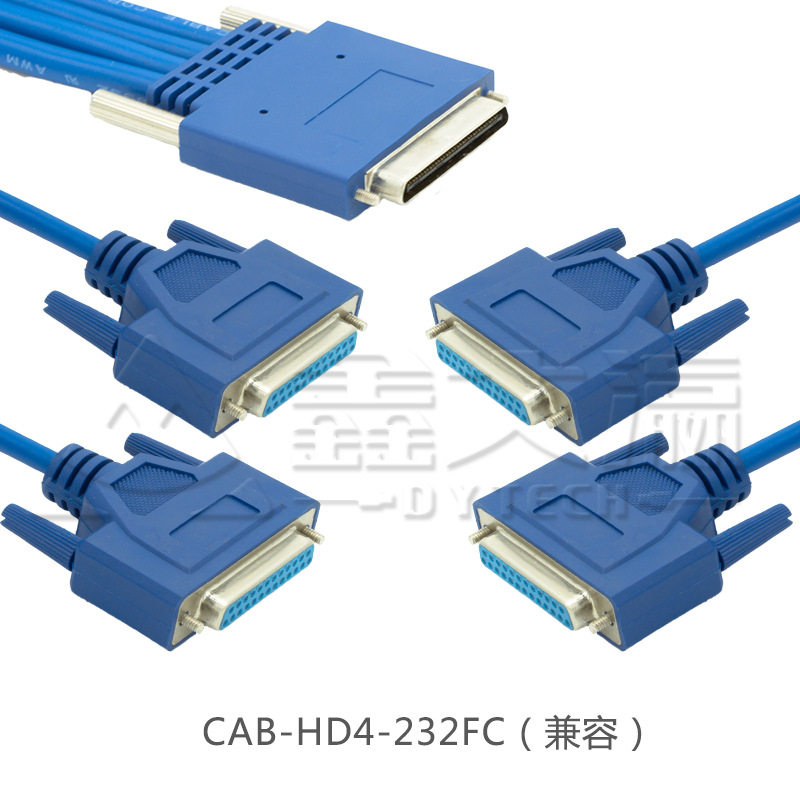 CAB-HD4-232MT/232FC scsi连接线V.68转DB25工控伺服线