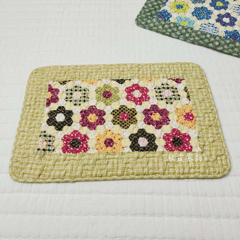 浦江绗缝全棉印花家用小地垫