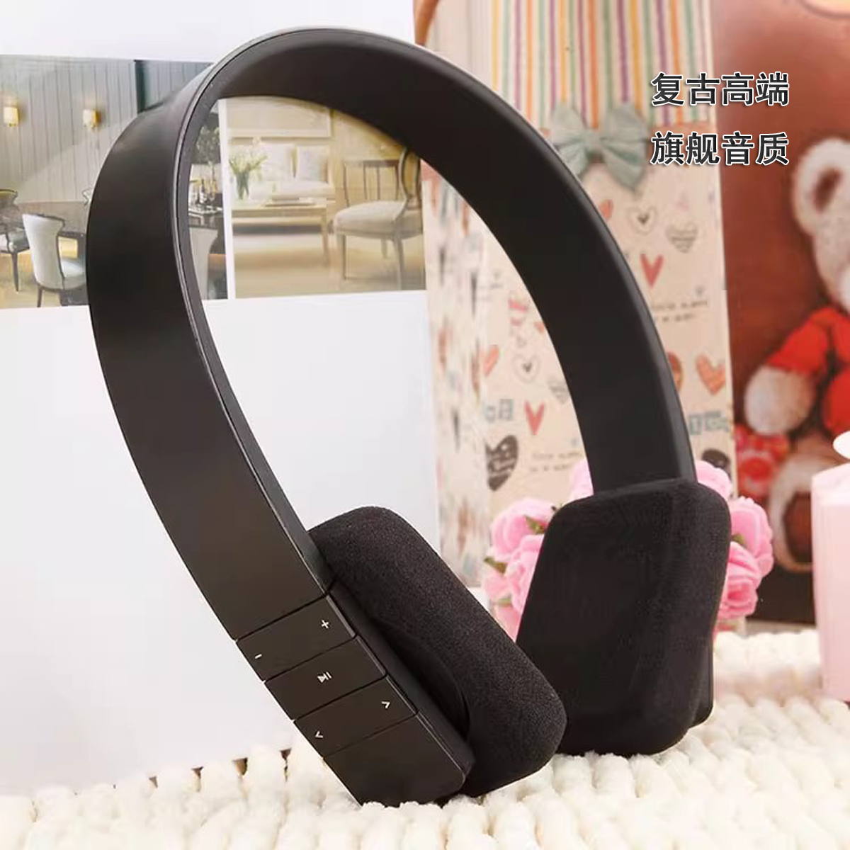 捡漏 全新好货 bo款 HIFI好货free无线便携复古头戴式蓝牙耳机