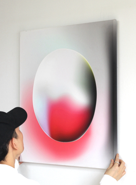 NEERG 原创《人の色》两款艺术家油画布喷绘室内挂画渐变装饰画